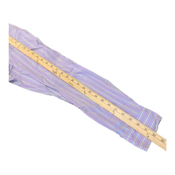 Polo Ralph Lauren Dress Shirt Men's 17 / 43 Purple Andrew Classic Fit Collared - Picture 6 of 7